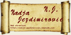 Nadja Jezdimirović vizit kartica